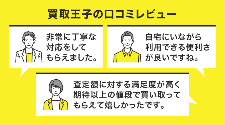 買取王子の口コミレビュー