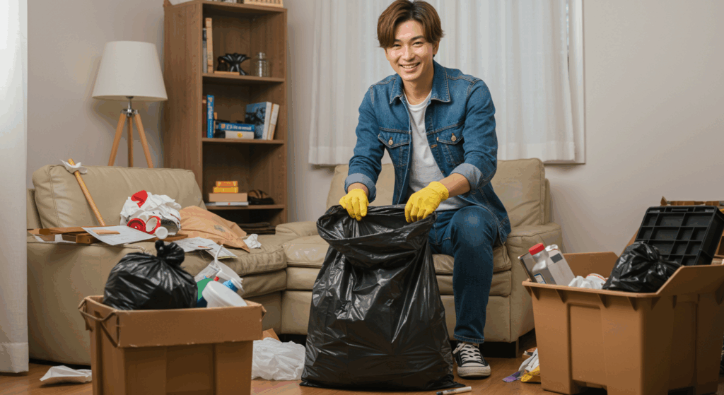 不用品と遺品整理でカビ対策