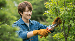 庭の手入れ