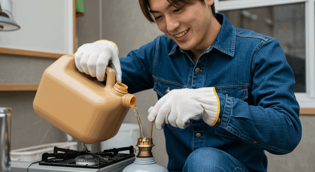 ストーブ点検