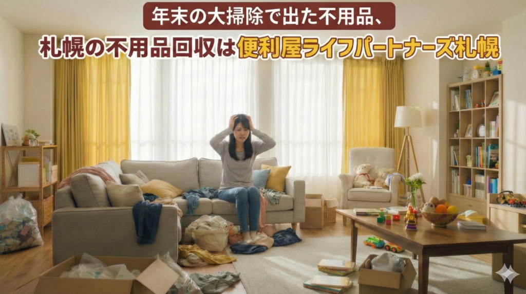 札幌の遺品整理・年末片付けに使える不用品回収サービス 便利屋 優良業者