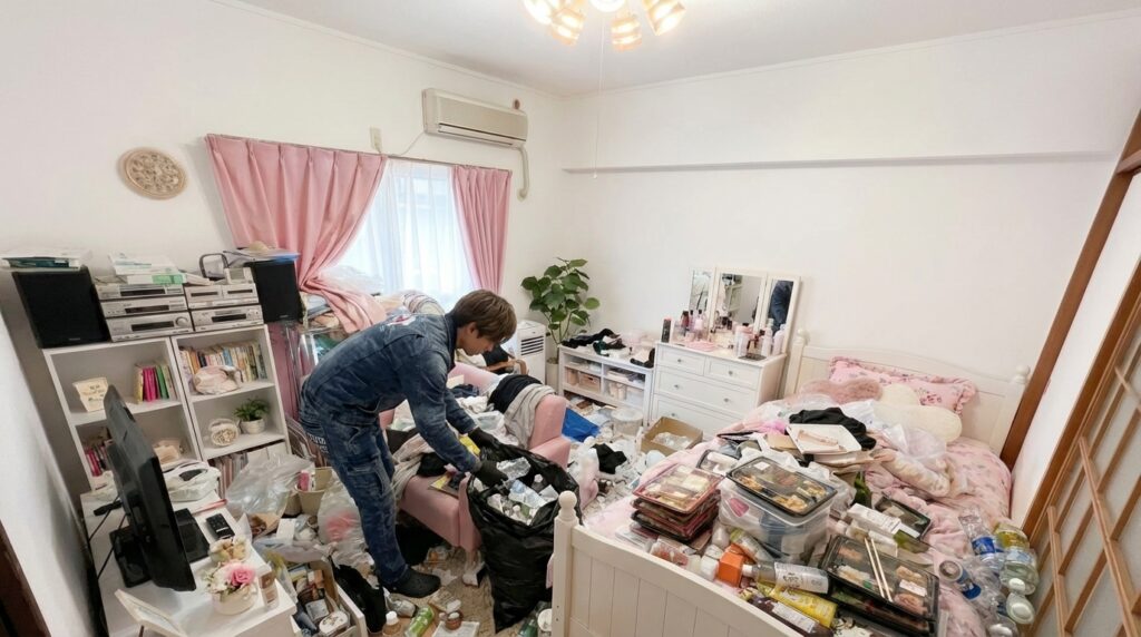 個人情報厳守 女性 安心 掃除 不用品回収