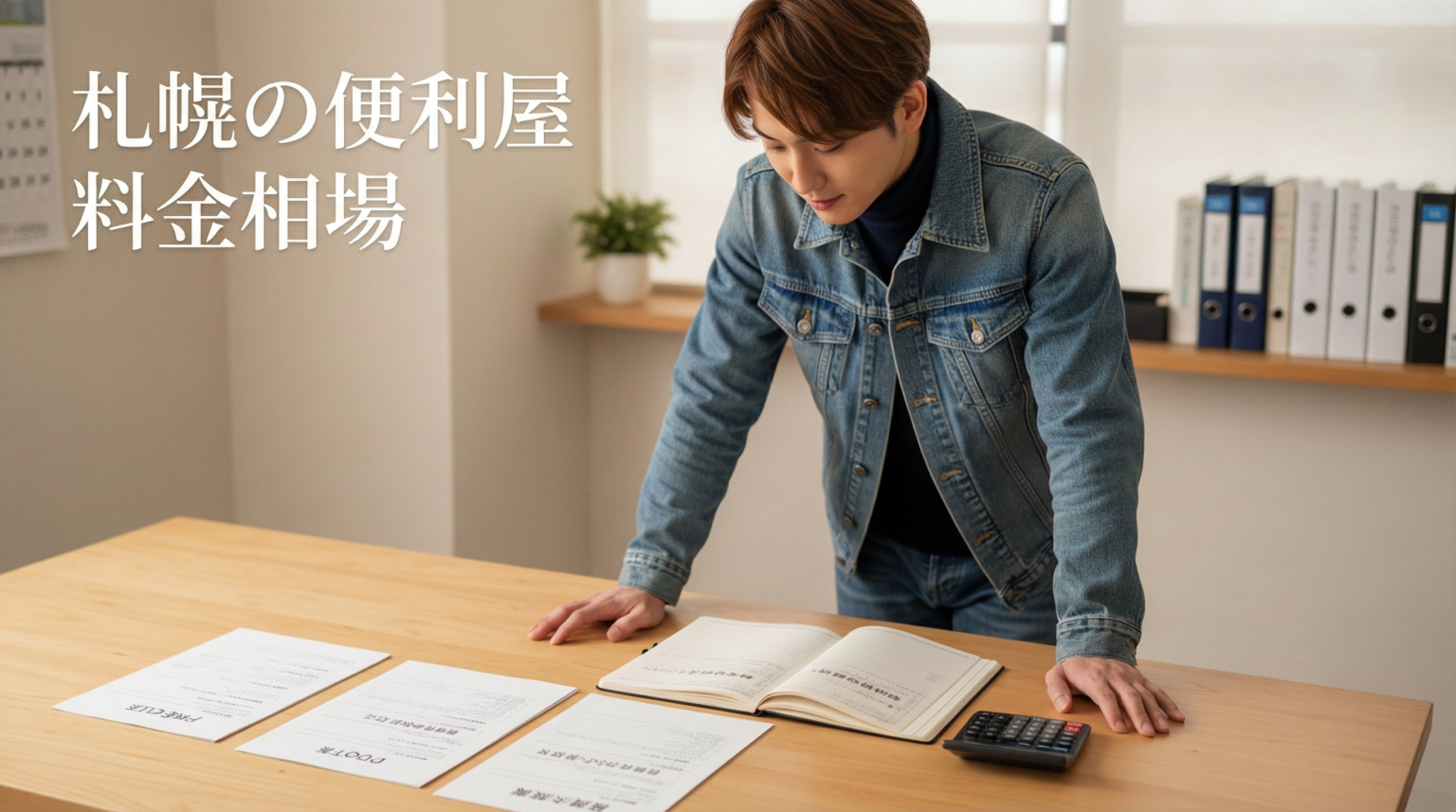 比較する男性