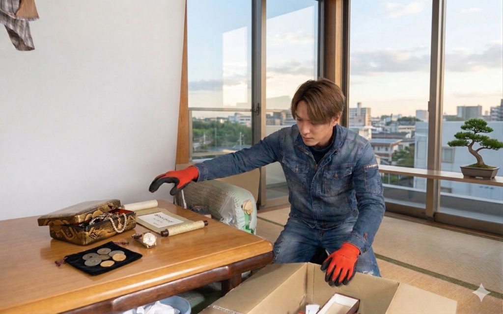 不用品回収作業シーン