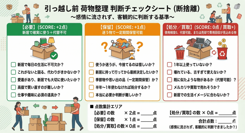 『保留』『処分』『買取』判断フレーム