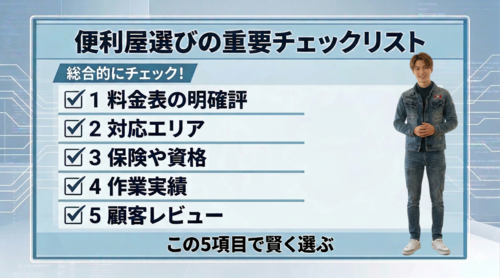 便利屋選びのチェック表