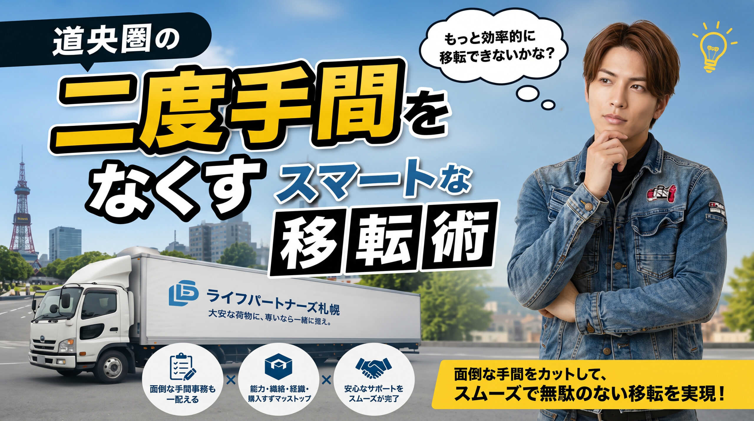 引越しや不用品回収を一度で済ませる便利屋サービスの案内画像