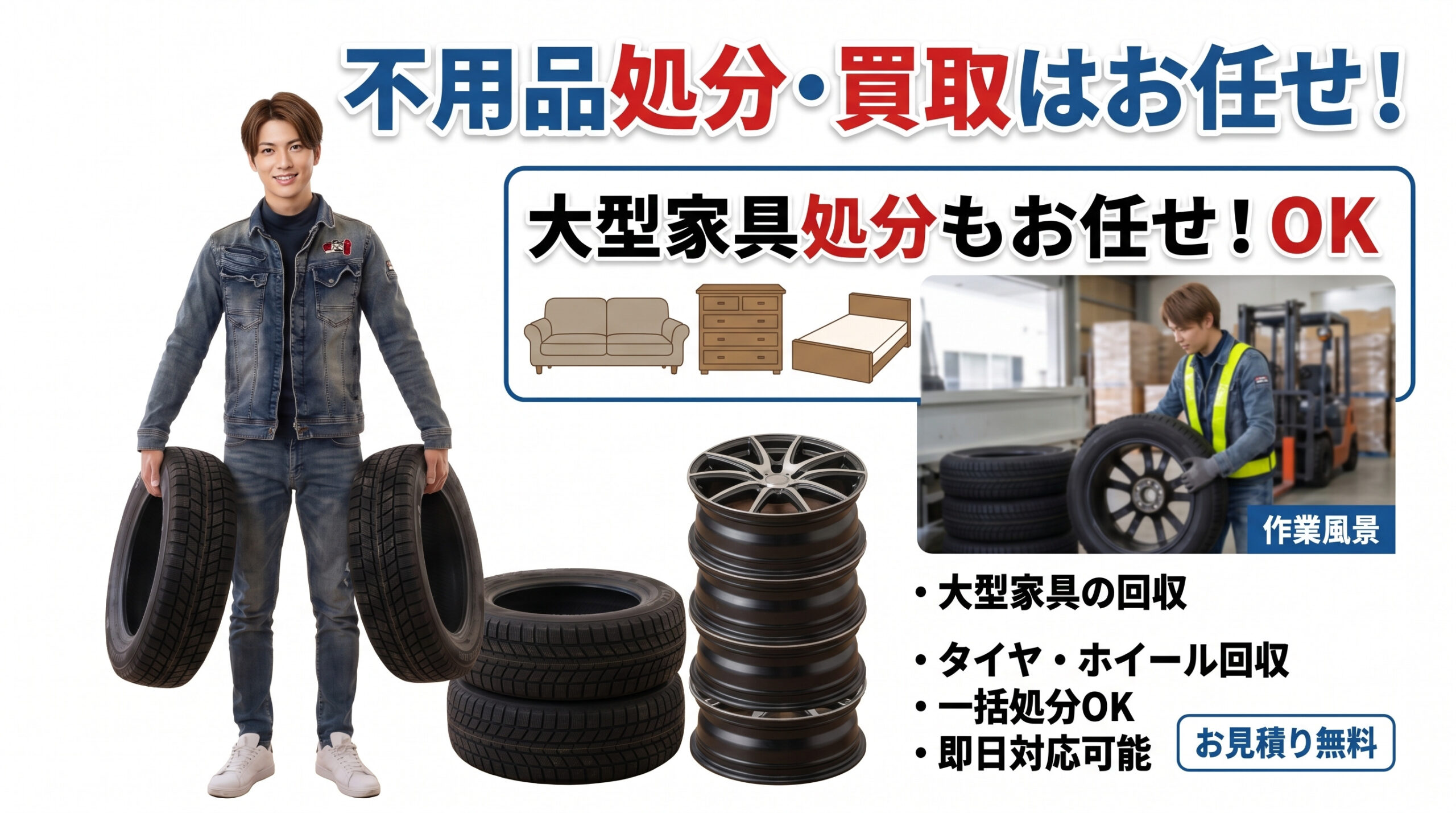 札幌で不用品処分と買取をまとめて依頼できる便利屋のイメージ