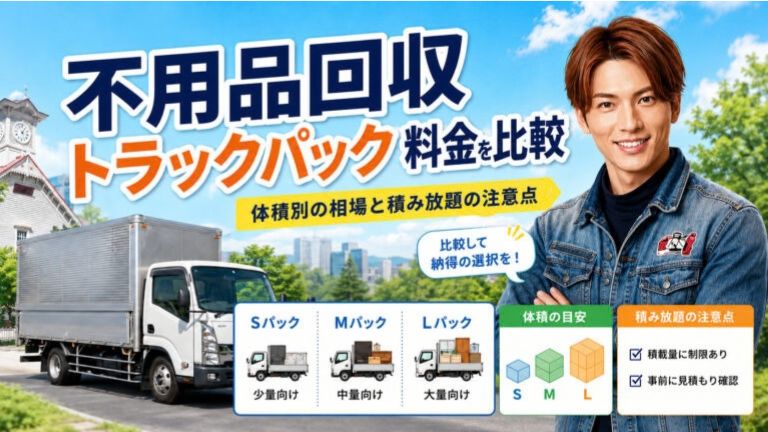 不用品回のトラックパックのランキング記事のアイキャッチ